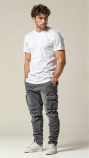 Marcus Hale | Slim Fit Cargo Denim Jeans