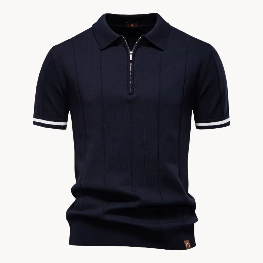 Alessio Romano | Zip Polo Shirt For Men