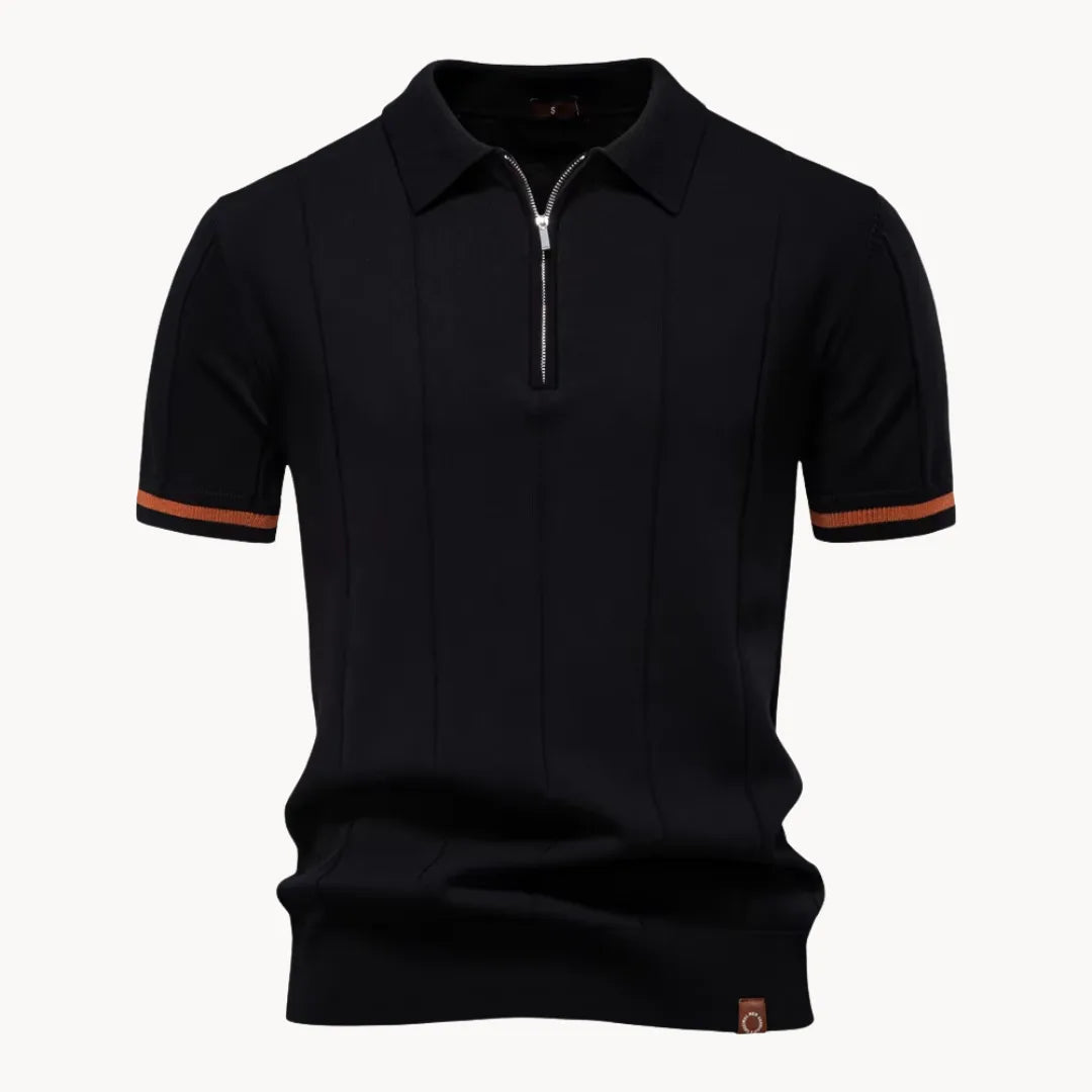 Alessio Romano | Zip Polo Shirt For Men