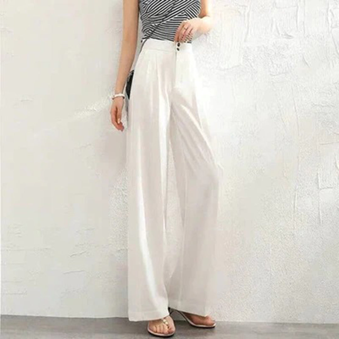 Victoire Laurent | High-Waist Wide Leg Tailored Trousers For Women