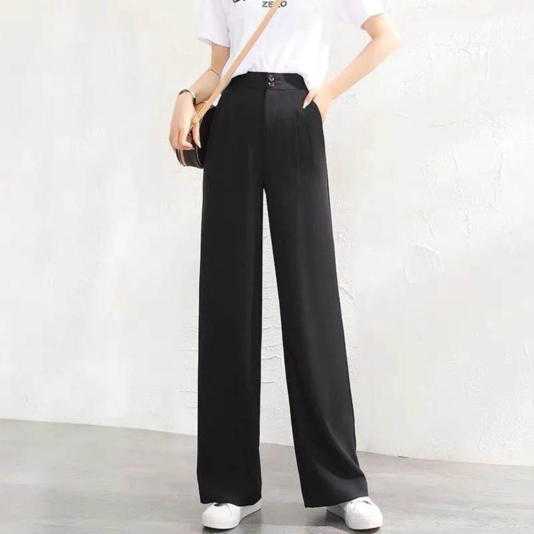 Victoire Laurent | High-Waist Wide Leg Tailored Trousers For Women