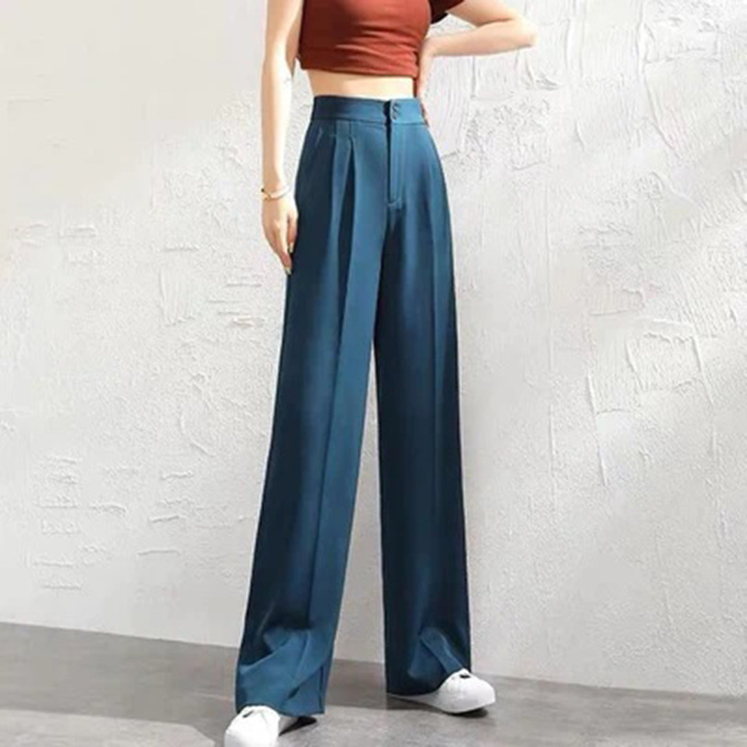 Victoire Laurent | High-Waist Wide Leg Tailored Trousers For Women
