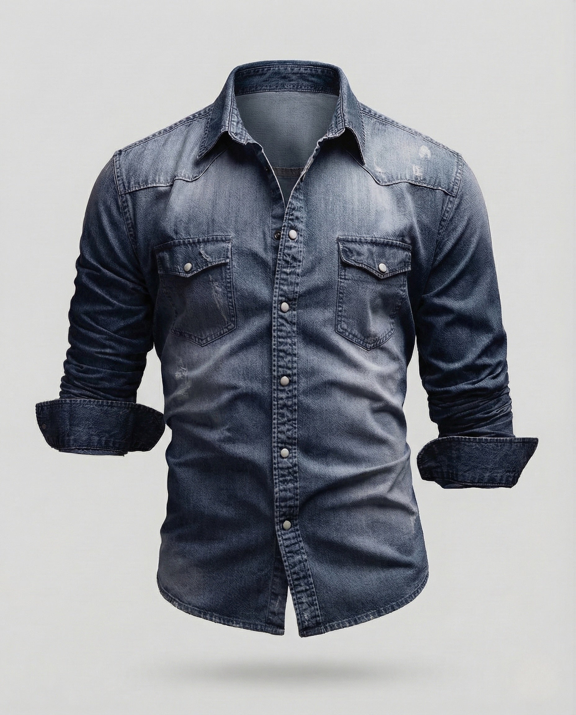 Marco Bellini | Classic Denim Shirt For Men
