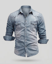 Marco Bellini | Classic Denim Shirt For Men