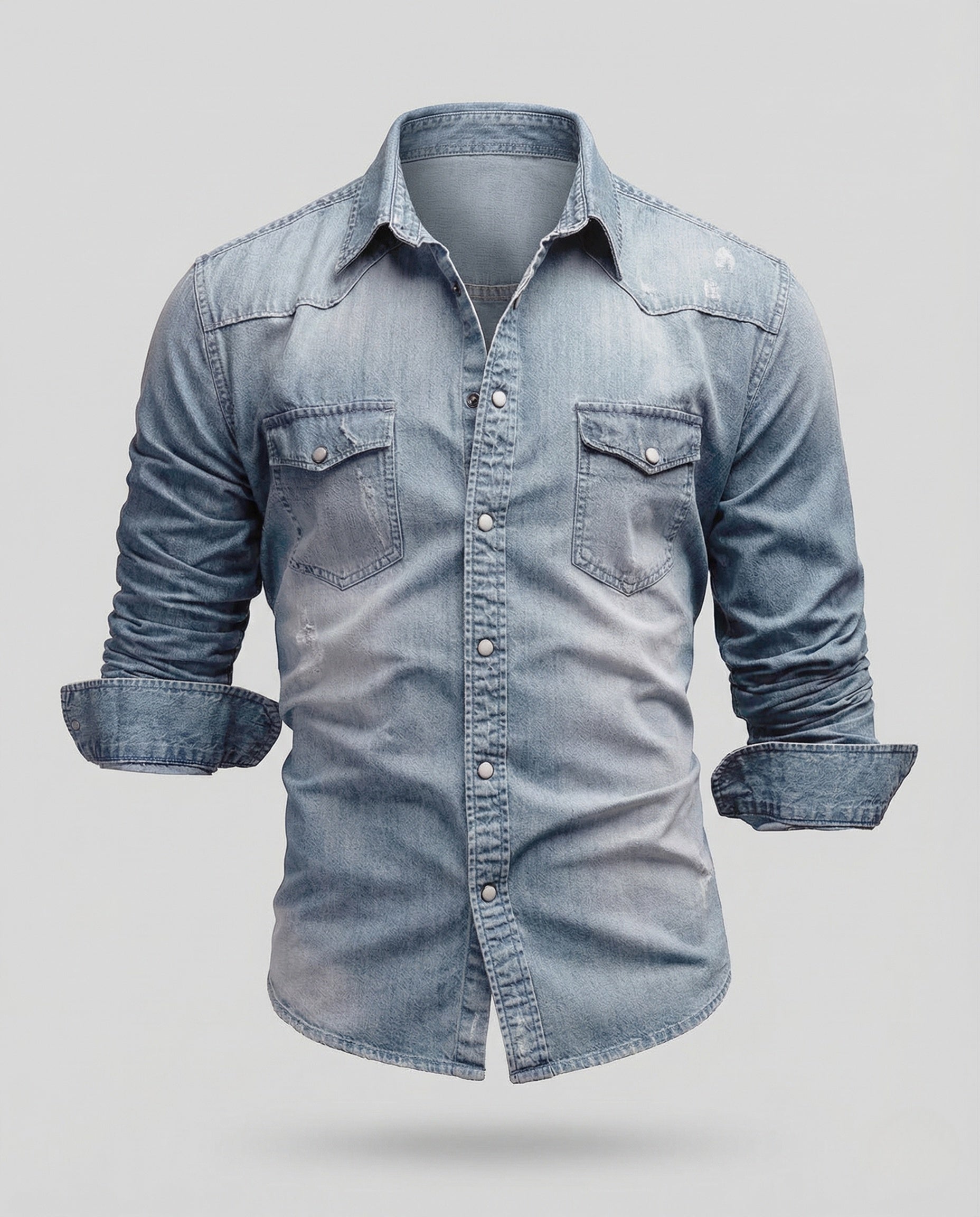 Marco Bellini | Classic Denim Shirt For Men
