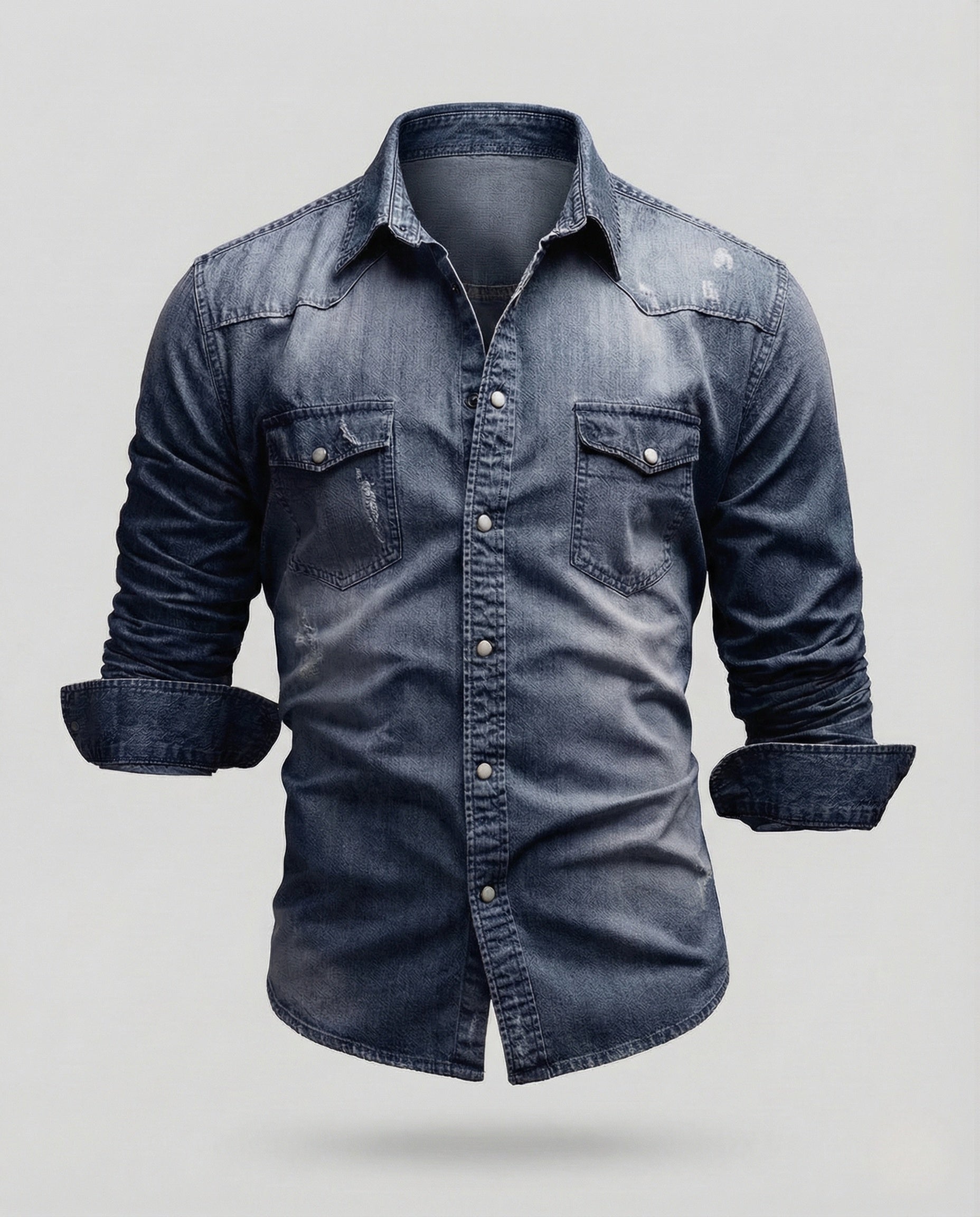 Marco Bellini | Classic Denim Shirt For Men