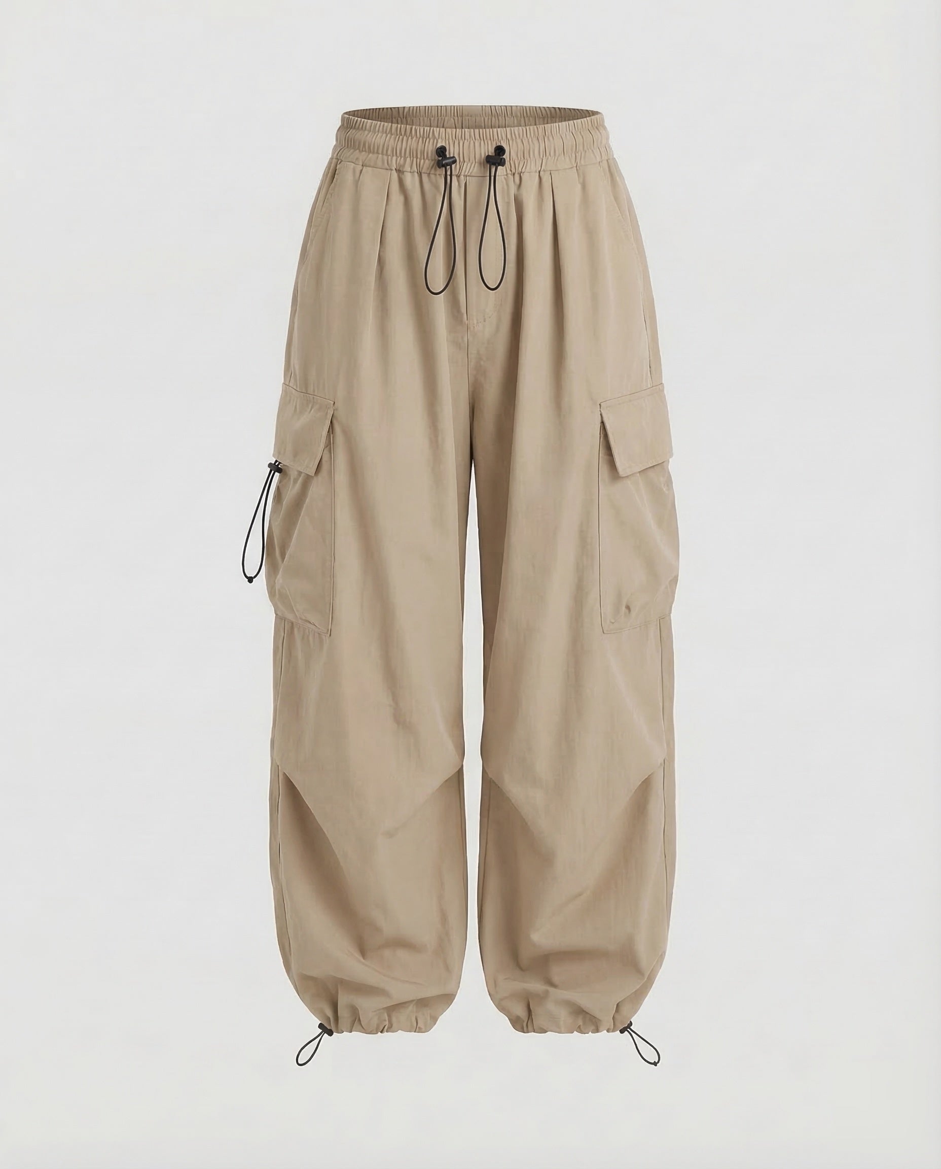 Natasha Ellroy | Black Oversized Balloon Cargo Pants