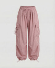 Natasha Ellroy | Black Oversized Balloon Cargo Pants