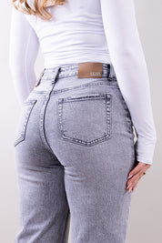 Alicia | Women's Wide-Leg Structured Denim Boyfriend Jeans