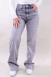 Alicia | Women's Wide-Leg Structured Denim Boyfriend Jeans