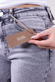 Alicia | Women's Wide-Leg Structured Denim Boyfriend Jeans
