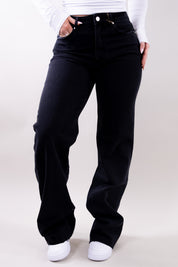 Alicia | Women's Wide-Leg Structured Denim Boyfriend Jeans