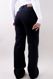 Alicia | Women's Wide-Leg Structured Denim Boyfriend Jeans
