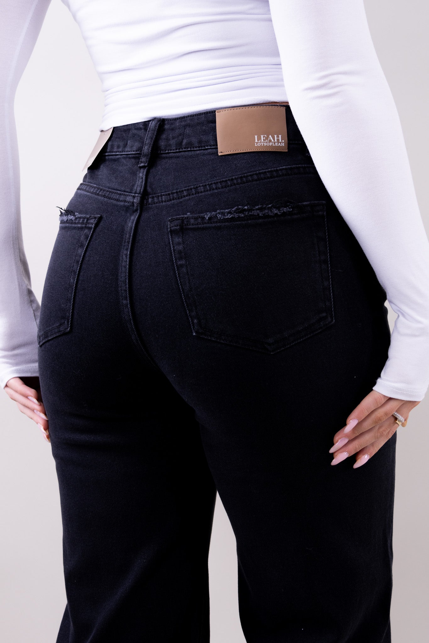 Alicia | Women's Wide-Leg Structured Denim Boyfriend Jeans