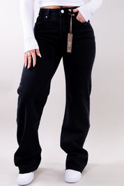Alicia | Women's Wide-Leg Structured Denim Boyfriend Jeans