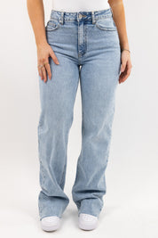 Alicia | Women's Wide-Leg Structured Denim Boyfriend Jeans
