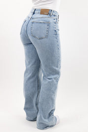 Alicia | Women's Wide-Leg Structured Denim Boyfriend Jeans