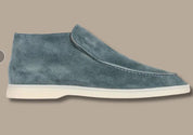 Matteo Conti | Brown Suede Slip-On Desert Boots for Men