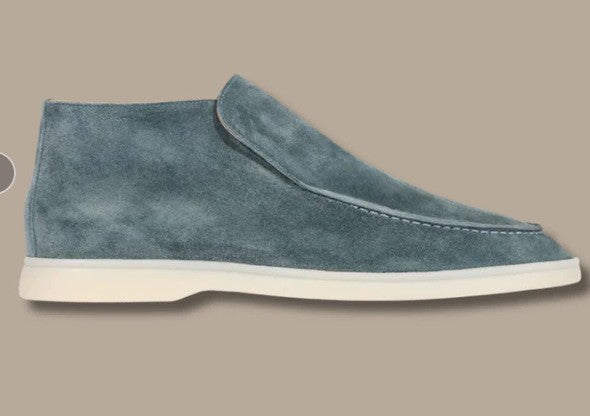 Matteo Conti | Brown Suede Slip-On Desert Boots for Men