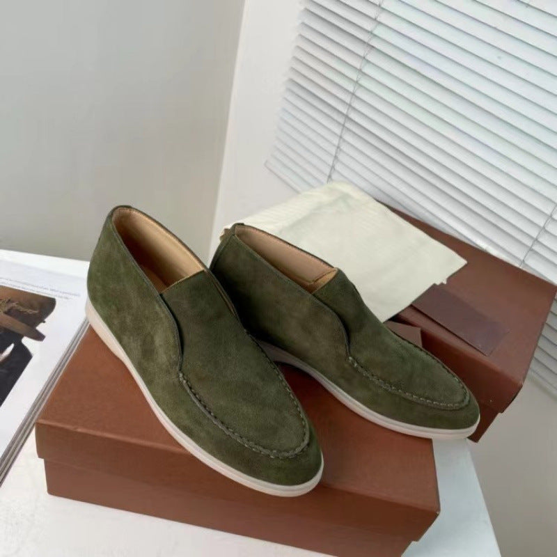 Matteo Conti | Brown Suede Slip-On Desert Boots for Men