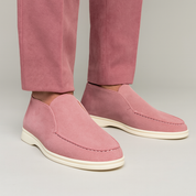 Matteo Conti | Brown Suede Slip-On Desert Boots for Men