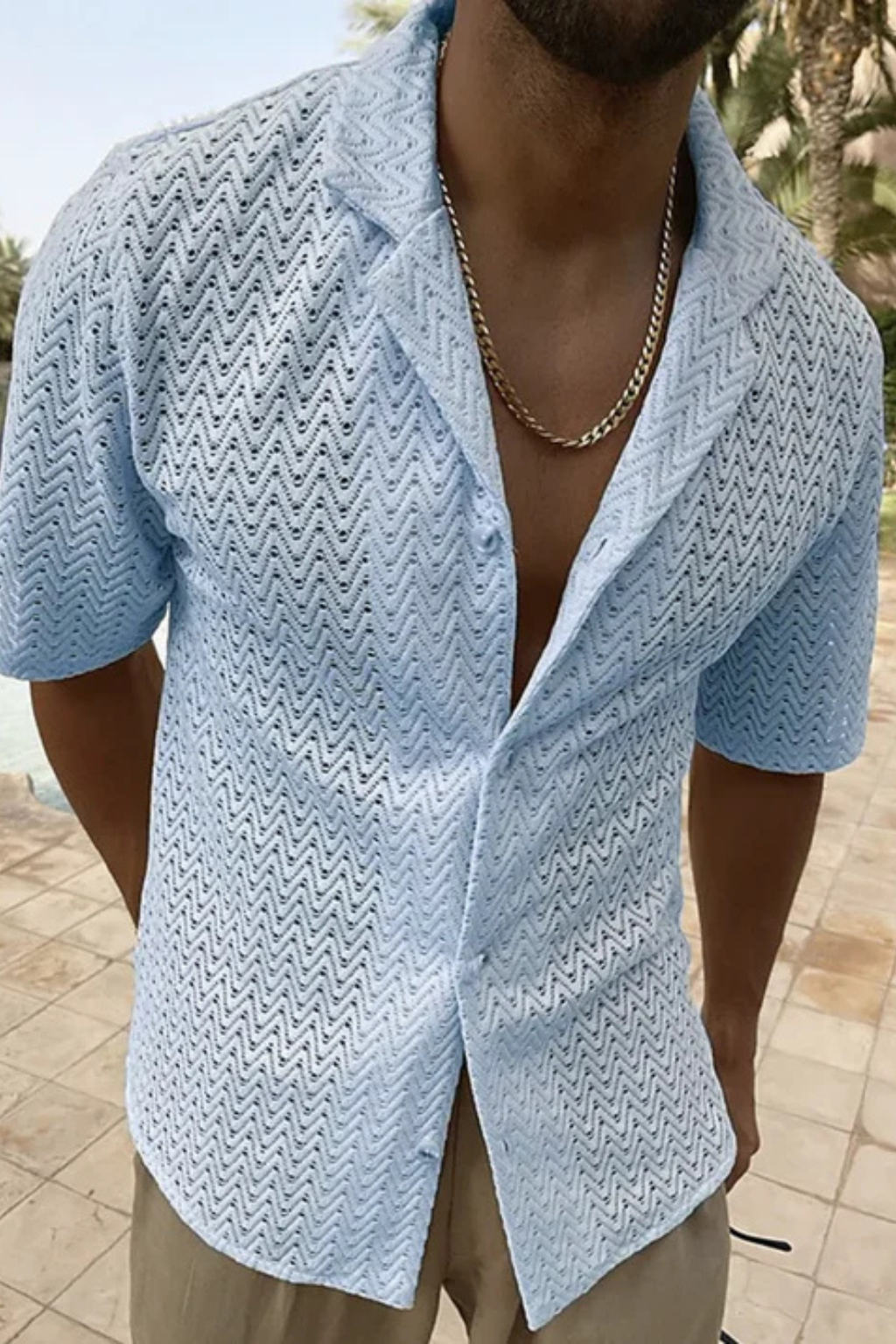 Raffaele Moreau | Knitted Resort Shirt For Men