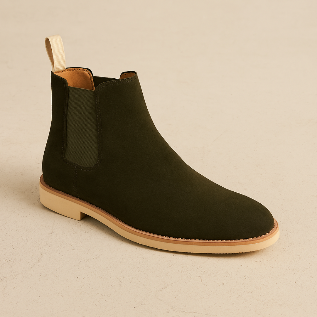 Oliver Kensington | Minimalist Suede Chelsea Boots