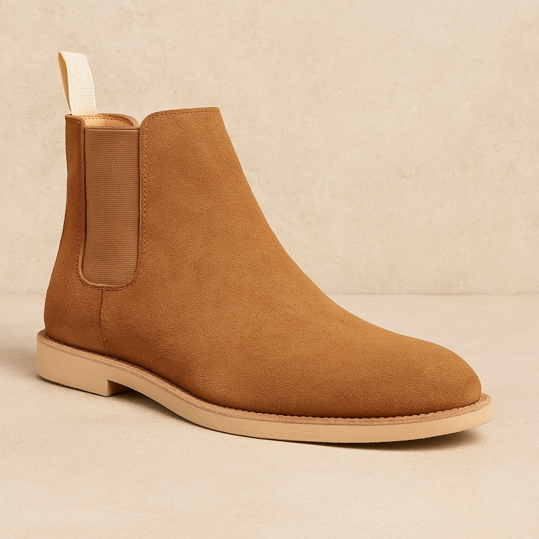 Oliver Kensington | Minimalist Suede Chelsea Boots