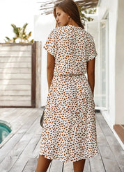 Isabelle Monroe | Printed Midi Summer Dress For Women