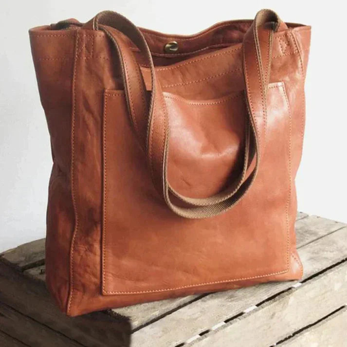 Genevieve Moretti | Vintage Leather Tote Bag For Women