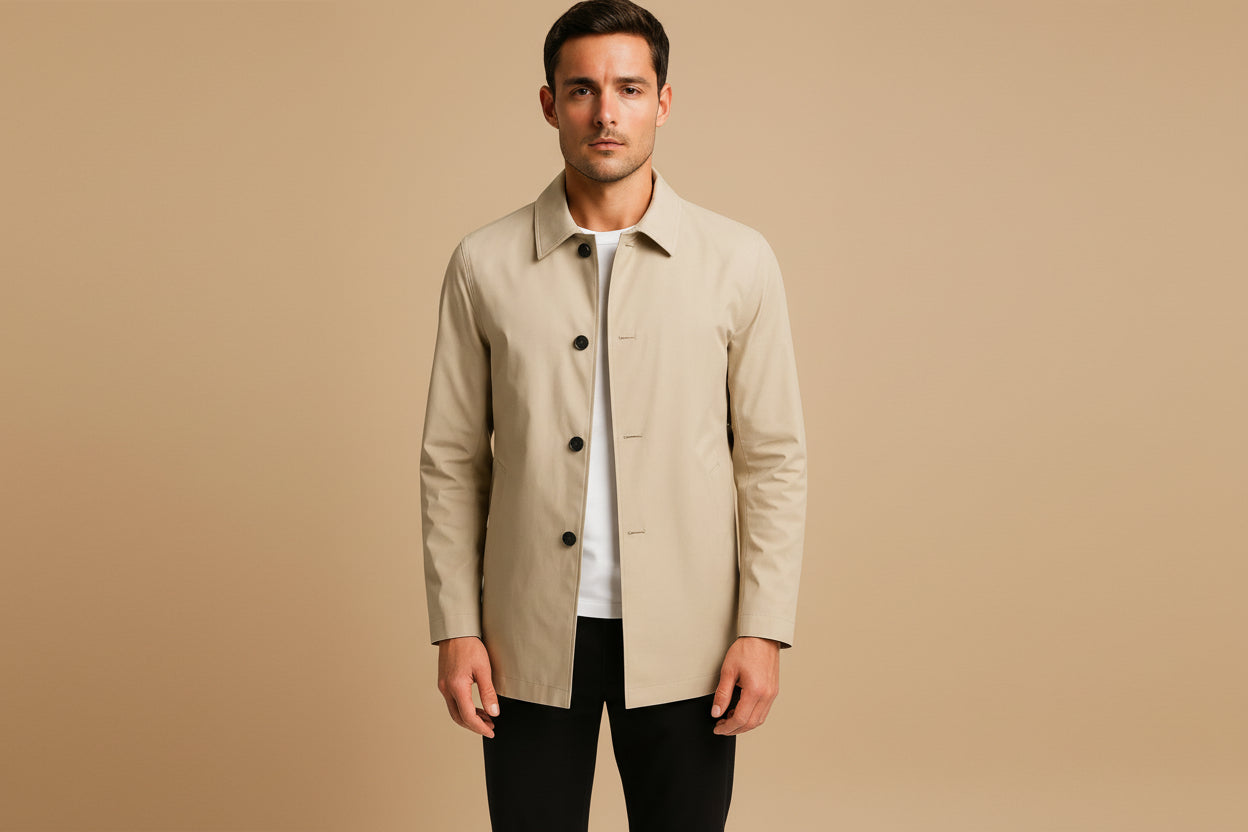 Ethan Mercer | Modern Tailored Button Coat