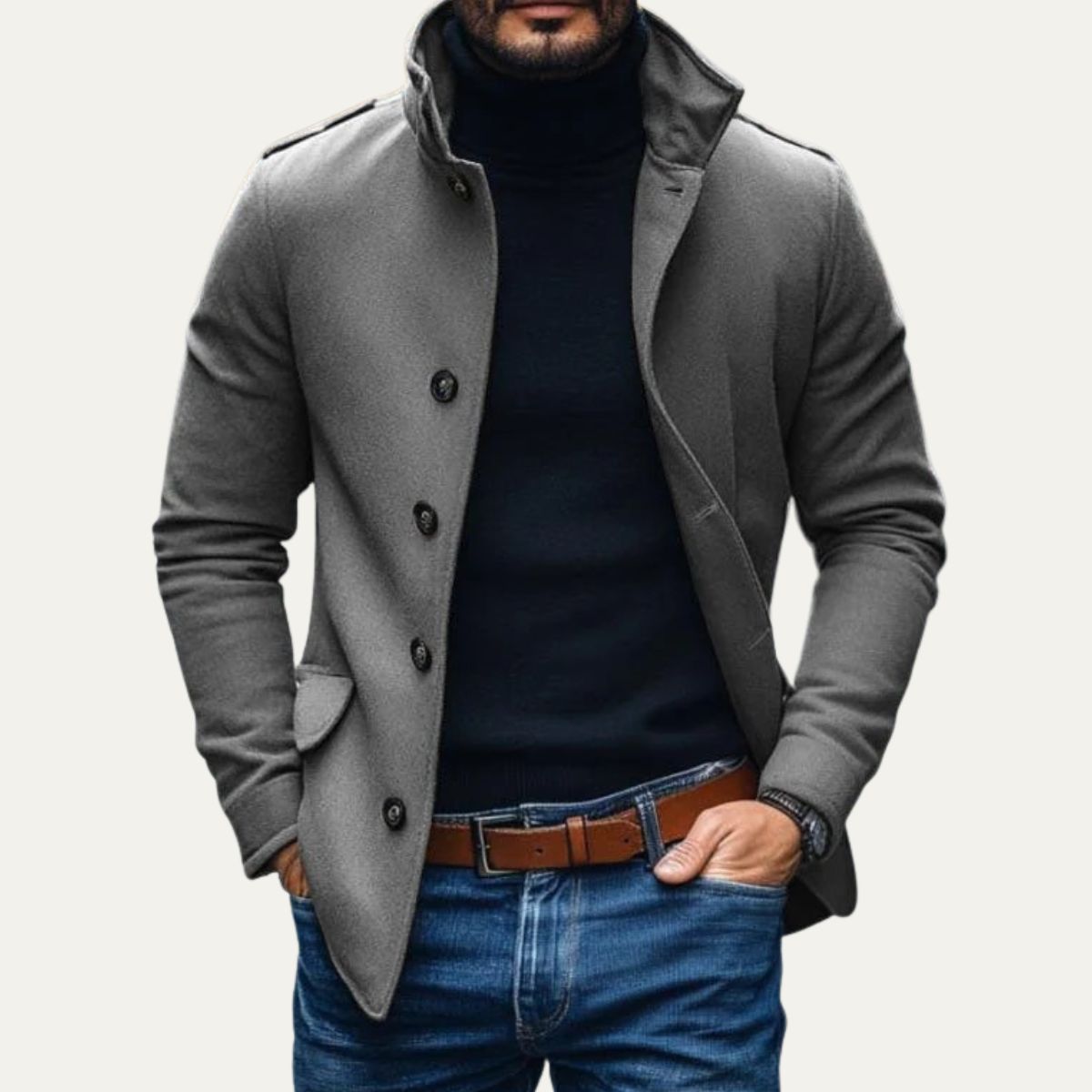 Alexander Beaumont | Tailored Wool Blend Coat