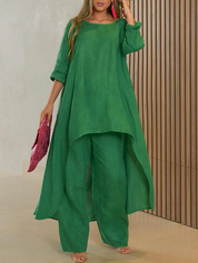 Rosalie Monroe | Elegant Flowing Trouser Set For Women