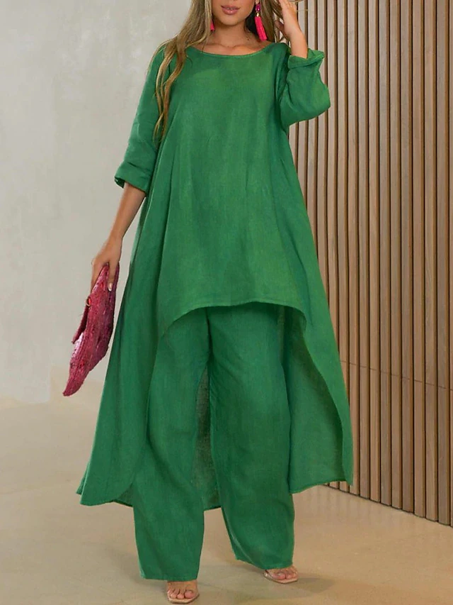 Rosalie Monroe | Elegant Flowing Trouser Set For Women