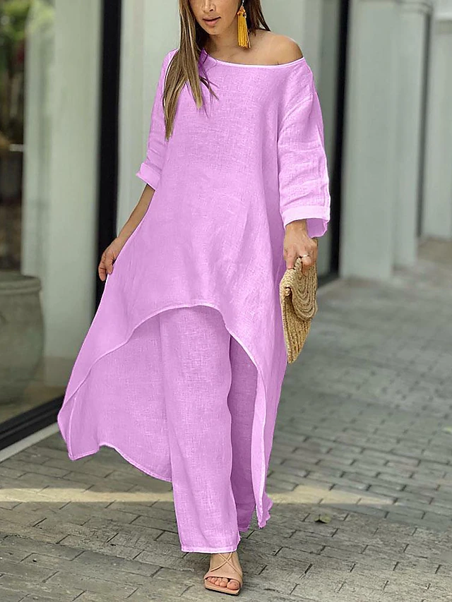 Rosalie Monroe | Elegant Flowing Trouser Set For Women