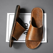 Alessandro Vieri | Leather Slide Sandals For Men