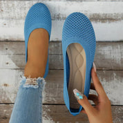 Sophie Delacroix | Breathable Knit Everyday Flats For Women