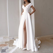 Isabella Laurent | Elegant White Maxi Dress For Women