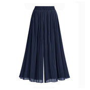 Aurelia Voss | Pleated Chiffon Wide-Leg Trousers