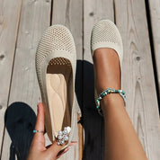 Sophie Delacroix | Breathable Knit Everyday Flats For Women