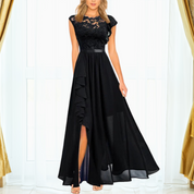 Vivienne Laurent | Elegant Lace Evening Maxi Dress For Women