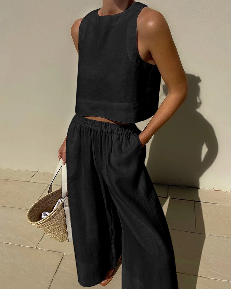 Bianca Shaw | Linen Two-Piece Set For Women