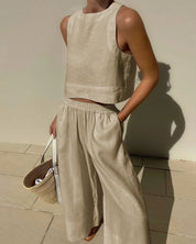 Bianca Shaw | Linen Two-Piece Set For Women