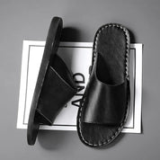 Alessandro Vieri | Leather Slide Sandals For Men