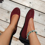 Sophie Delacroix | Breathable Knit Everyday Flats For Women