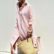 Sophie Whitmore | Striped Shirt Maxi Dress For Women