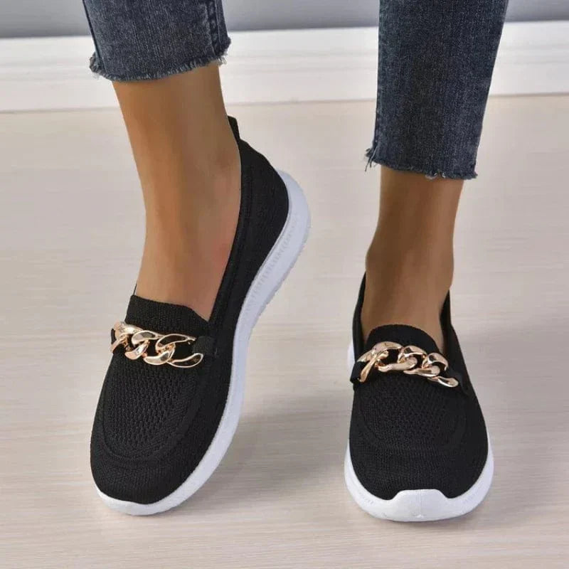 Madeleine Sinclair | Knit Chain Loafers For Women
