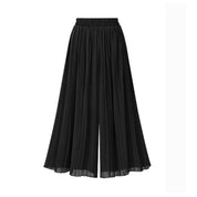 Aurelia Voss | Pleated Chiffon Wide-Leg Trousers