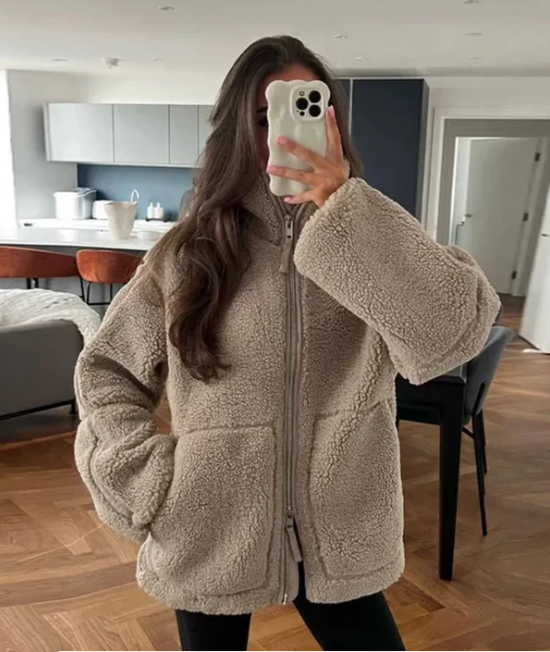 Elena Voss | Nordic Sherpa Jacket Luxe