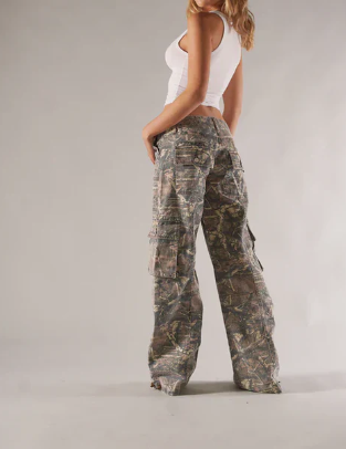 Harper Monroe | Camouflage Cargo Trousers For Women